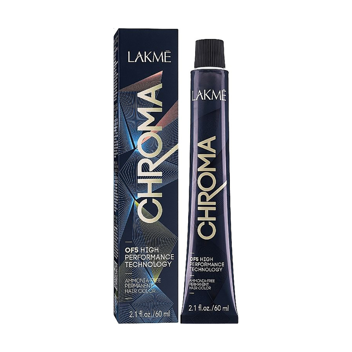 Напівперманентна фарба для волосся Lakme Chroma Permanent Hair Color 5/60 Каштановий світло-коричневий, 60 мл